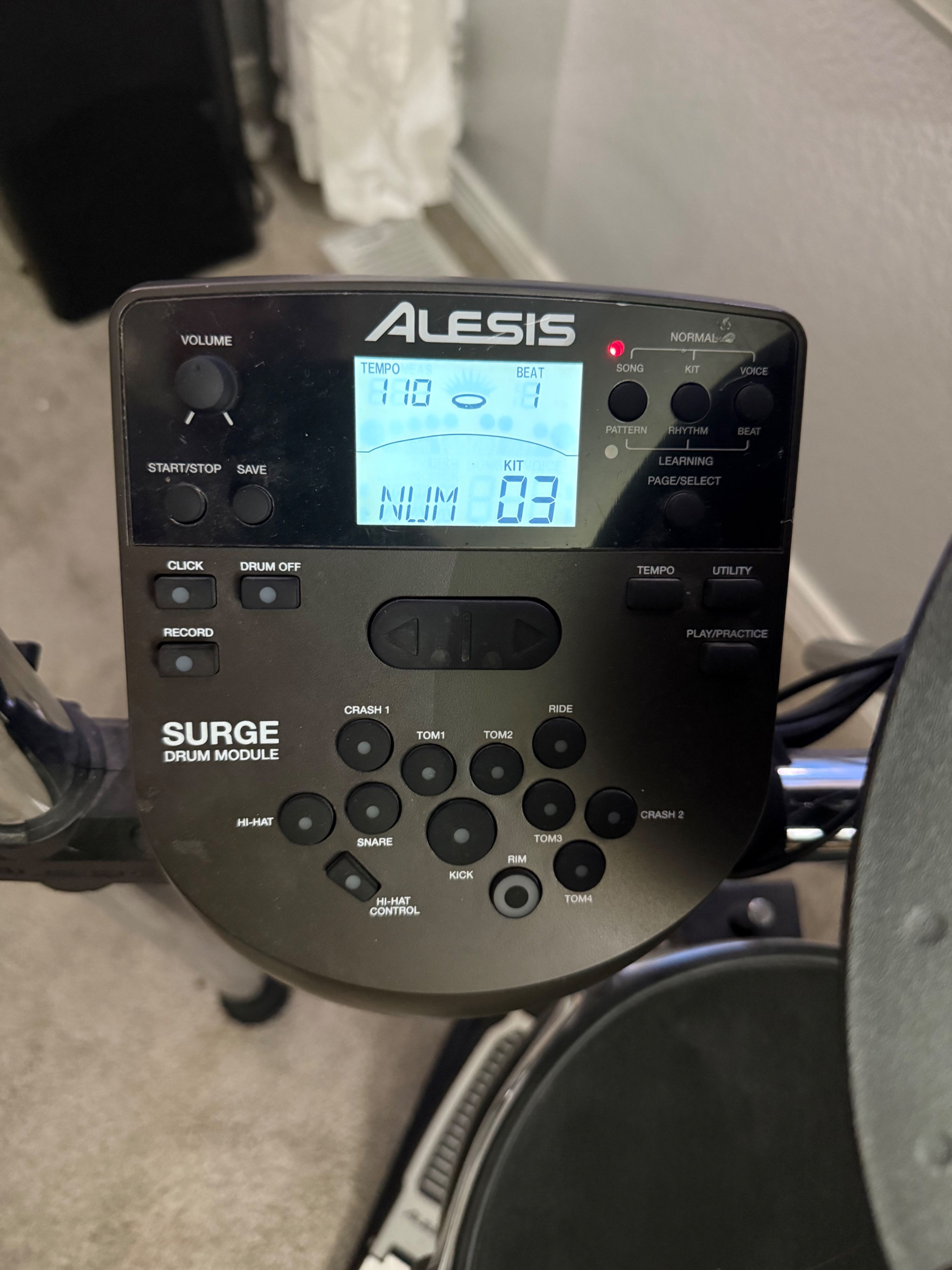 Alesis Surge Electric Drum Set, Complete Kit, Palmer
