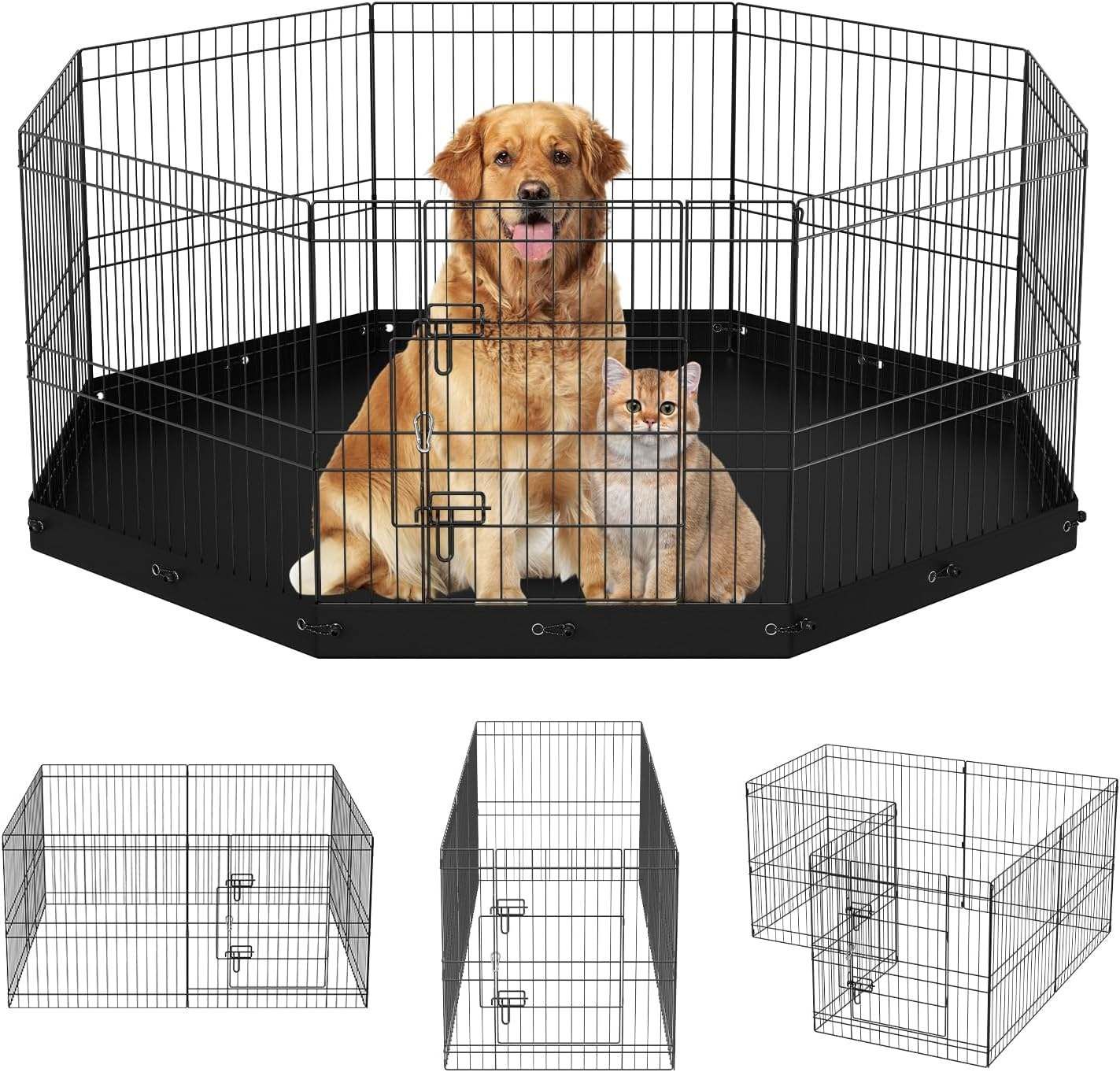 Complete Dog/Puppy Supply Set, Includes Kennel and More