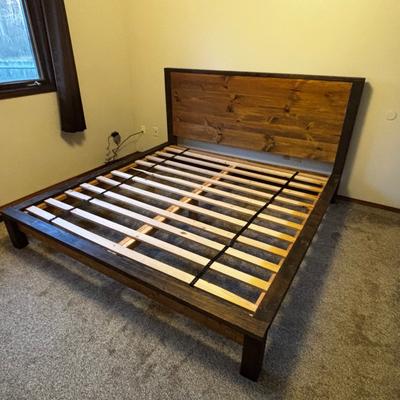 King size custom built bed frame