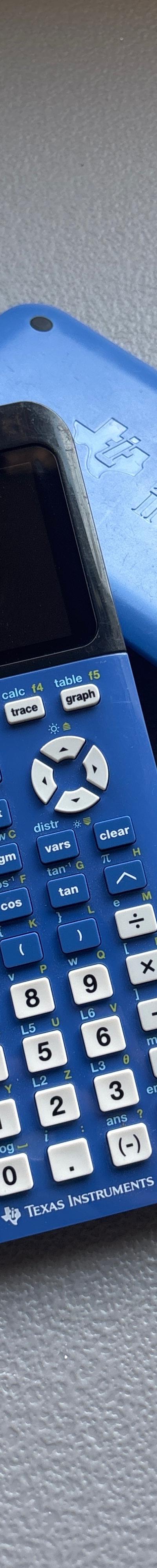 TI-84 Plus CE Calculator, Blue, Great Shape