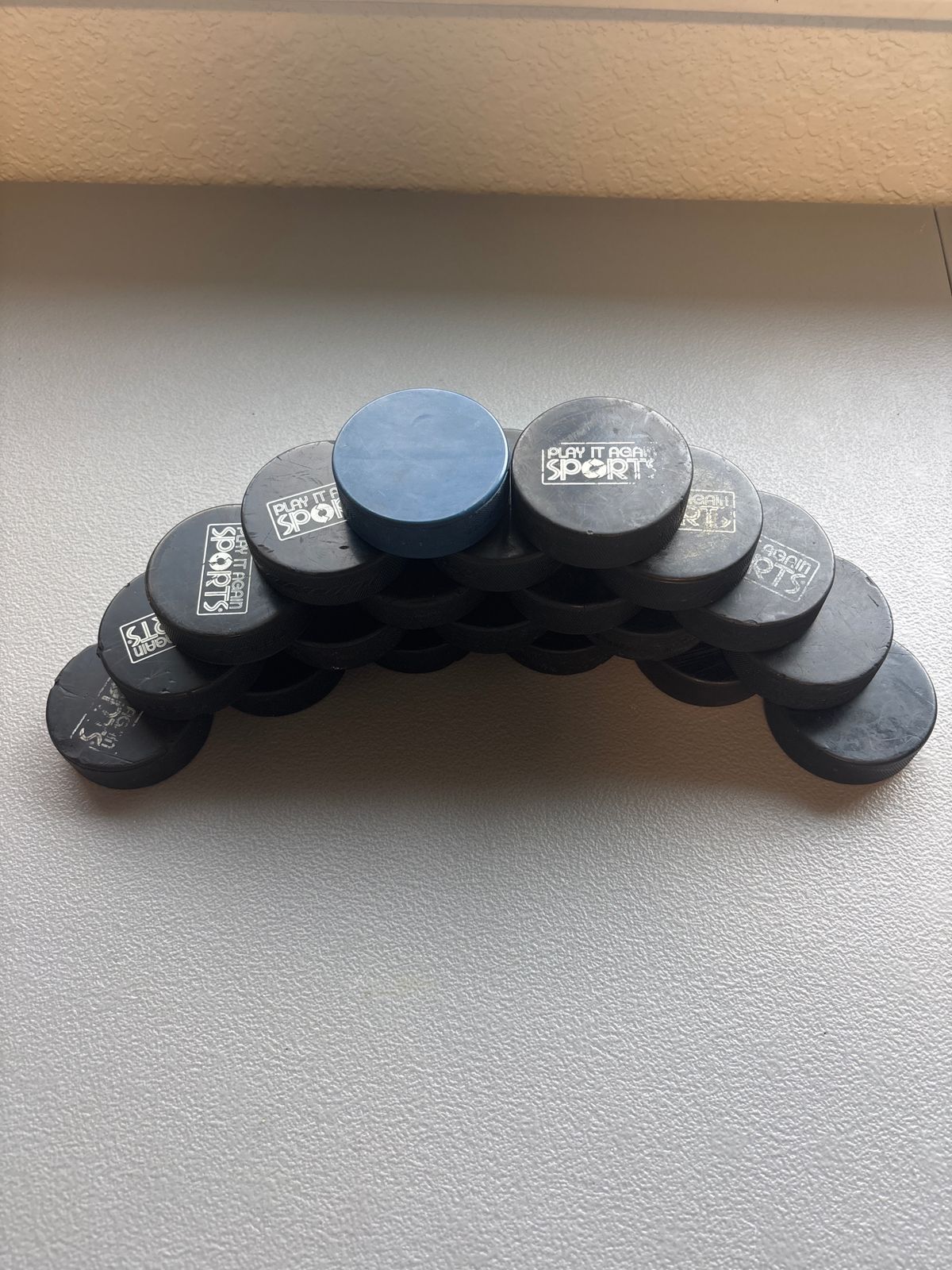 20 Used Hockey Pucks for Practice
