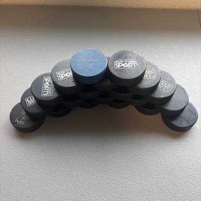 20 Used Hockey Pucks for Practice