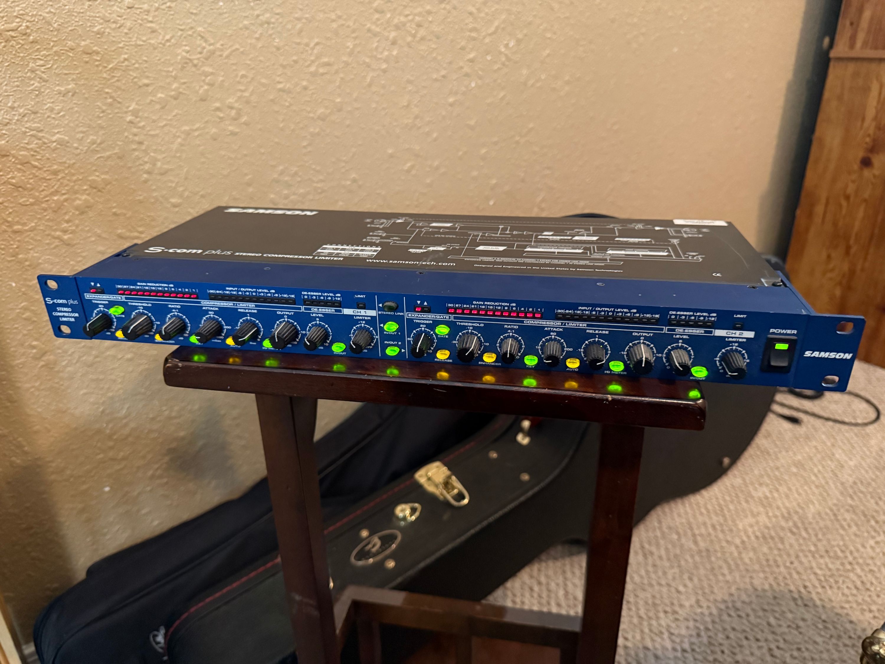 Samson S-Com Plus Compressor/Limiter, 1U Rackmount